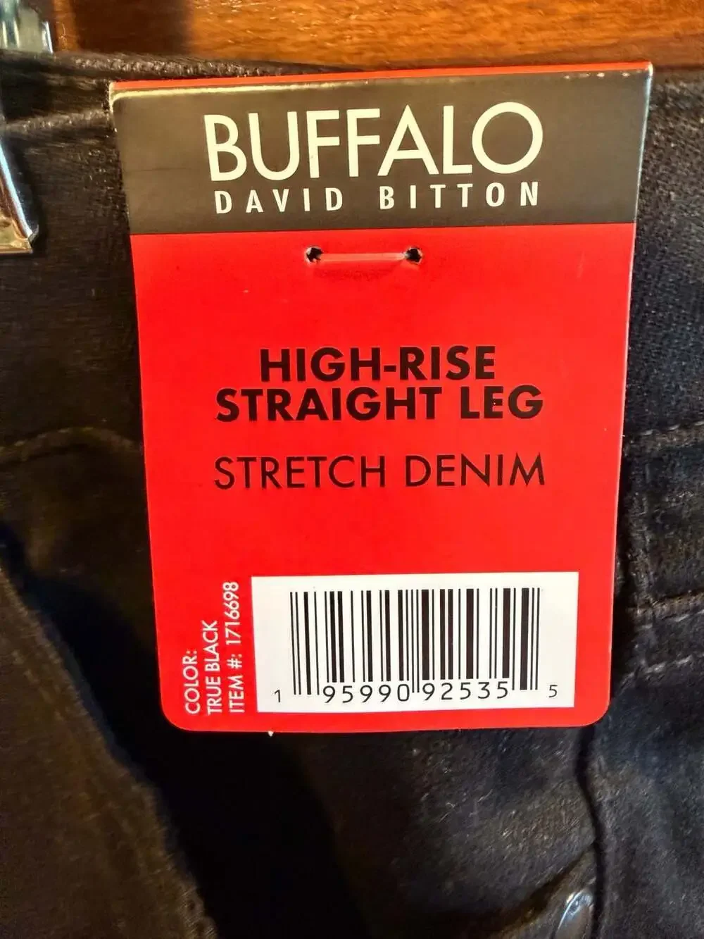 Buffalo David Bitton Women's High-Rise Straight Leg Stretch Denim Jeans, True Bl